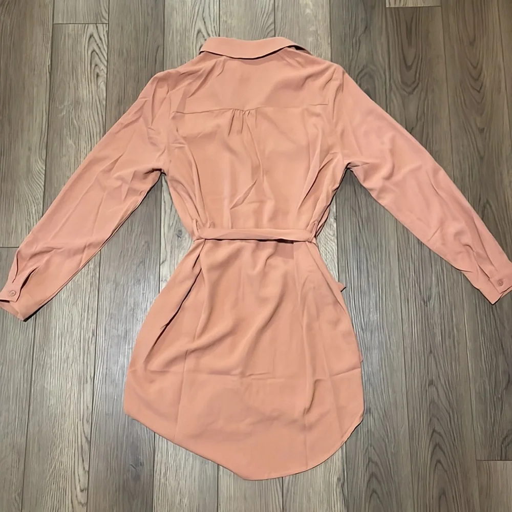 Pink Lily rust utility shirt dress - Picture 5 of 7